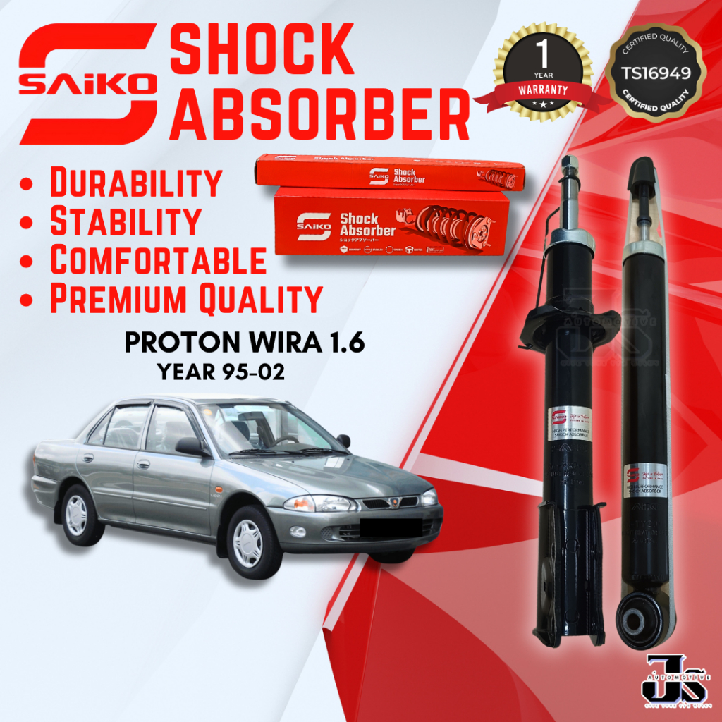 SAIKO ORIGINAL PROTON WIRA 1.6 Shock Absorber FRONT & REAR DEPAN ...