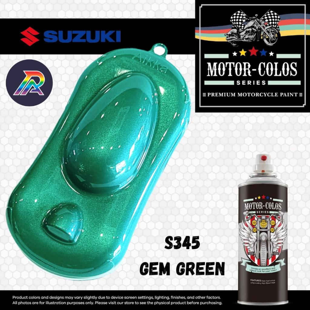 [SUZUKI] AIKKA Motor-Colos Series Aerosol Spray Color Code S345 GEM ...