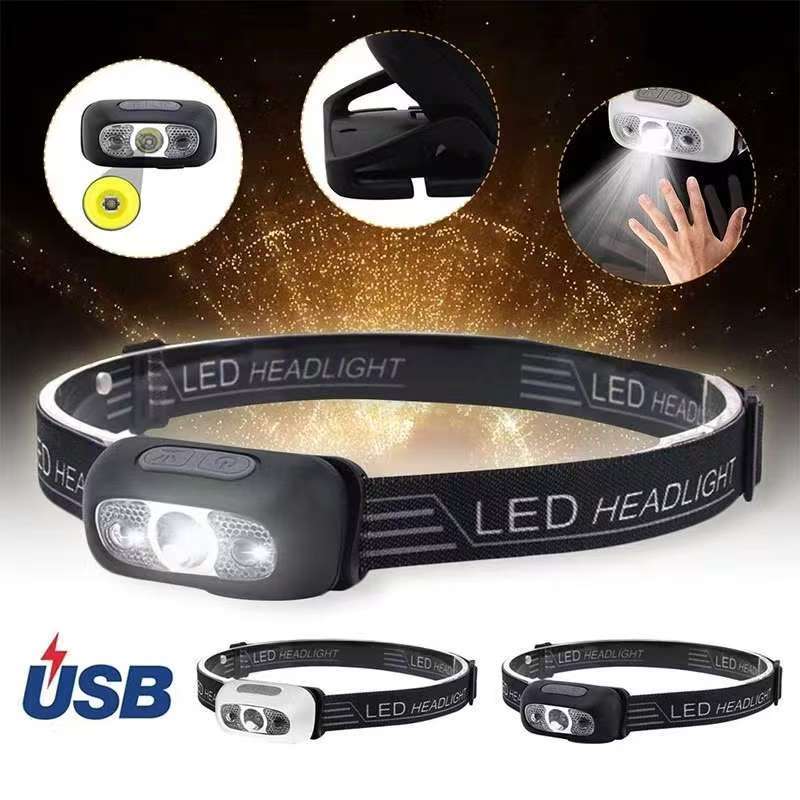 Projecteur LED+COB 10000 Lumens - Lampe Torche Puissante Pour Camping, Randonnée, Chasse, Rechargeable USB
