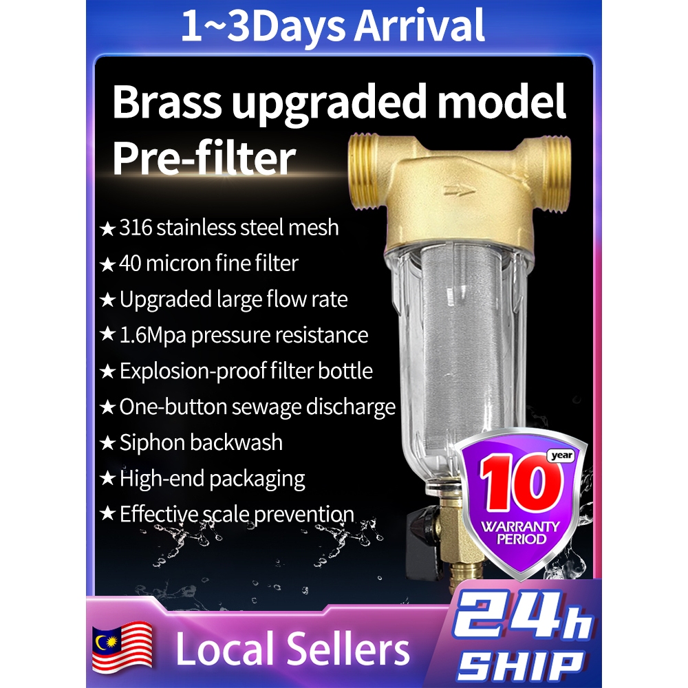 🔥COD🔥🚚 All copper pre-filter 1/2, 3/4, 1 inch adapter backwash filter ...