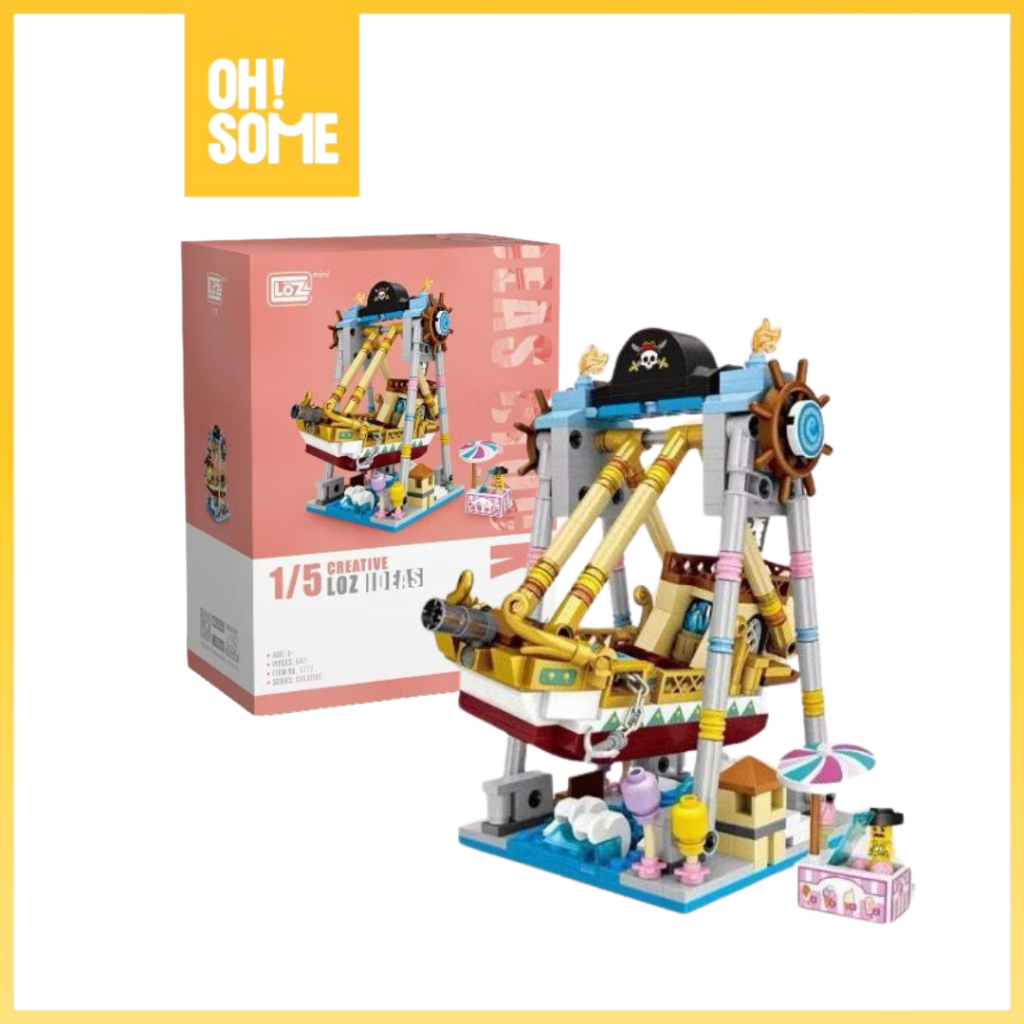 OHSOME - 541 Pcs Playground Building Block - Pirate Ship Toy/ Mini ...