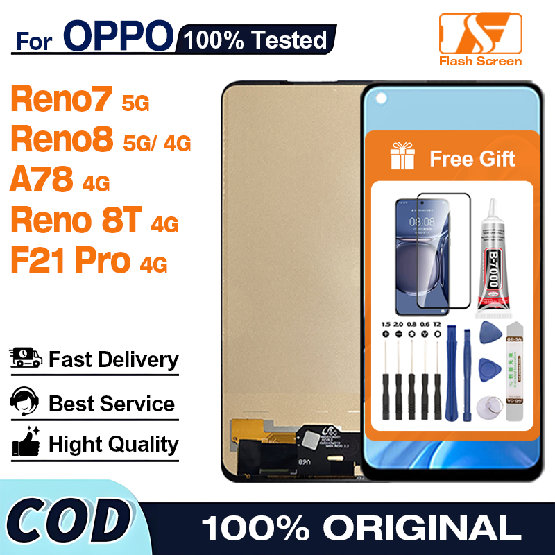 ORI LCD OPPO reno 7 5G/ 8 5G 4G/ 8T 4G/ A78 4G/ F21 Pro 4G High-Quality ...