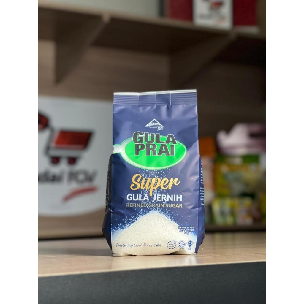 GULA PRAI Super Gula Jernih / SUPER PREMIUM GRAIN SUGAR (500g) | Shopee ...