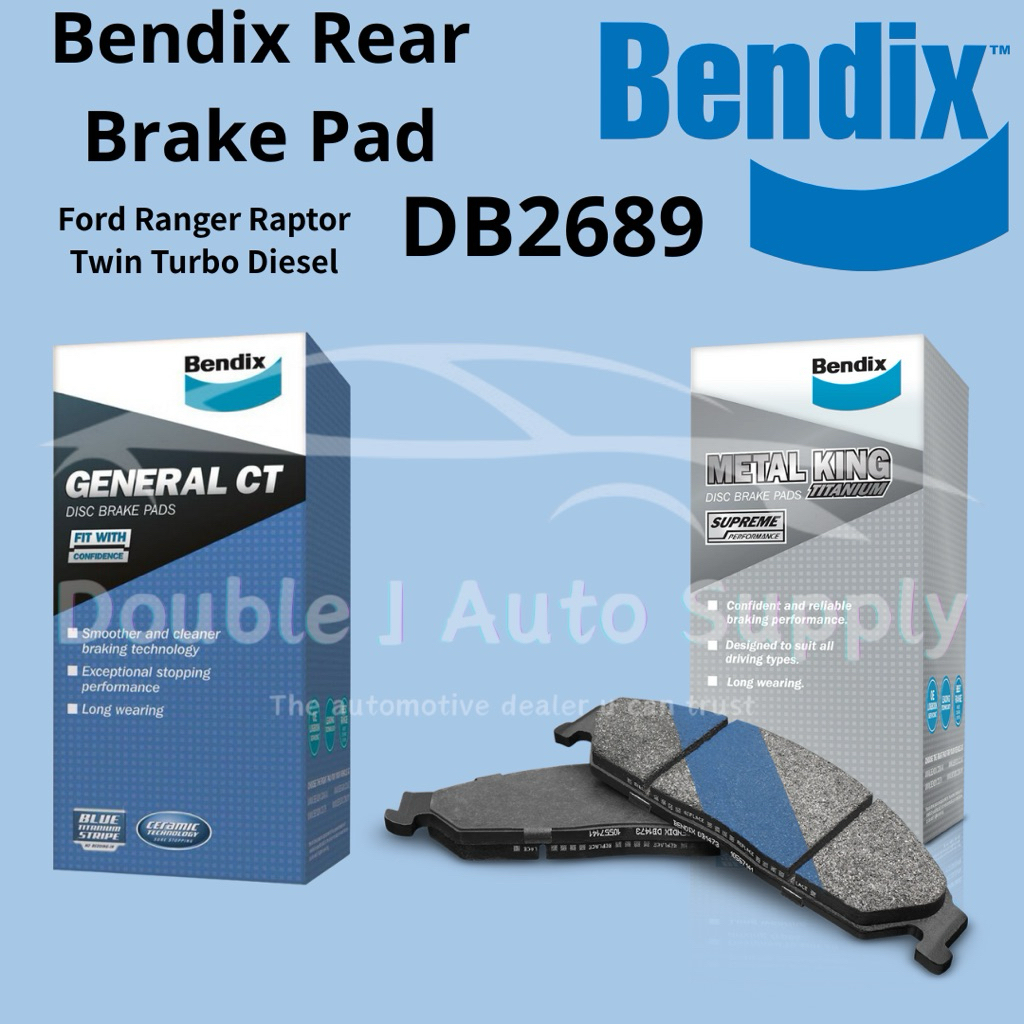 Bendix Rear Brake Pad / Brek Pad Belakang Ford Ranger Raptor Twin Turbo ...