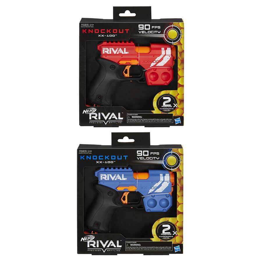Nerf Rival Precision Battling Knockout XX-100 90 FPS Velocity Red/Blue ...
