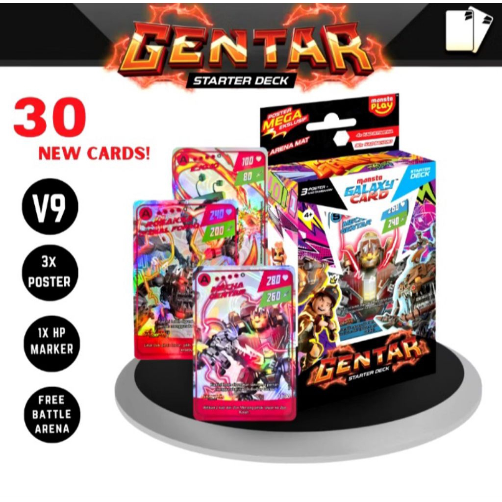MONSTA GALAXY CARD : STARTER DECK V9 GENTAR (NEW) | Shopee Malaysia