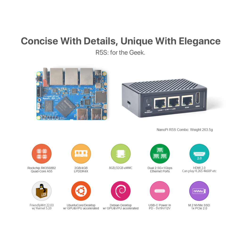 NanoPi R5S, Open Source SBC Openwrt | Shopee Malaysia