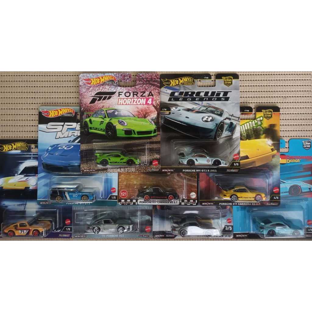 Hot Wheels Premium Porsche 911 GT3 R '23 - Scala 1:64, Metallosa, Pneumatici Real Riders, Circuit Legends, Collezionabili, HRV72 - 5