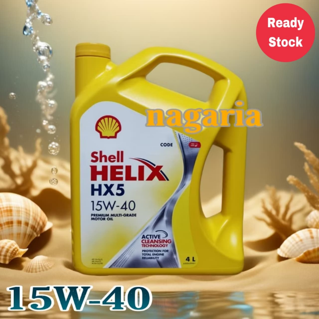 Shell Helix HX5 15W40 Engine Oil (4 Liter) HongKong For Perodua,Proton ...
