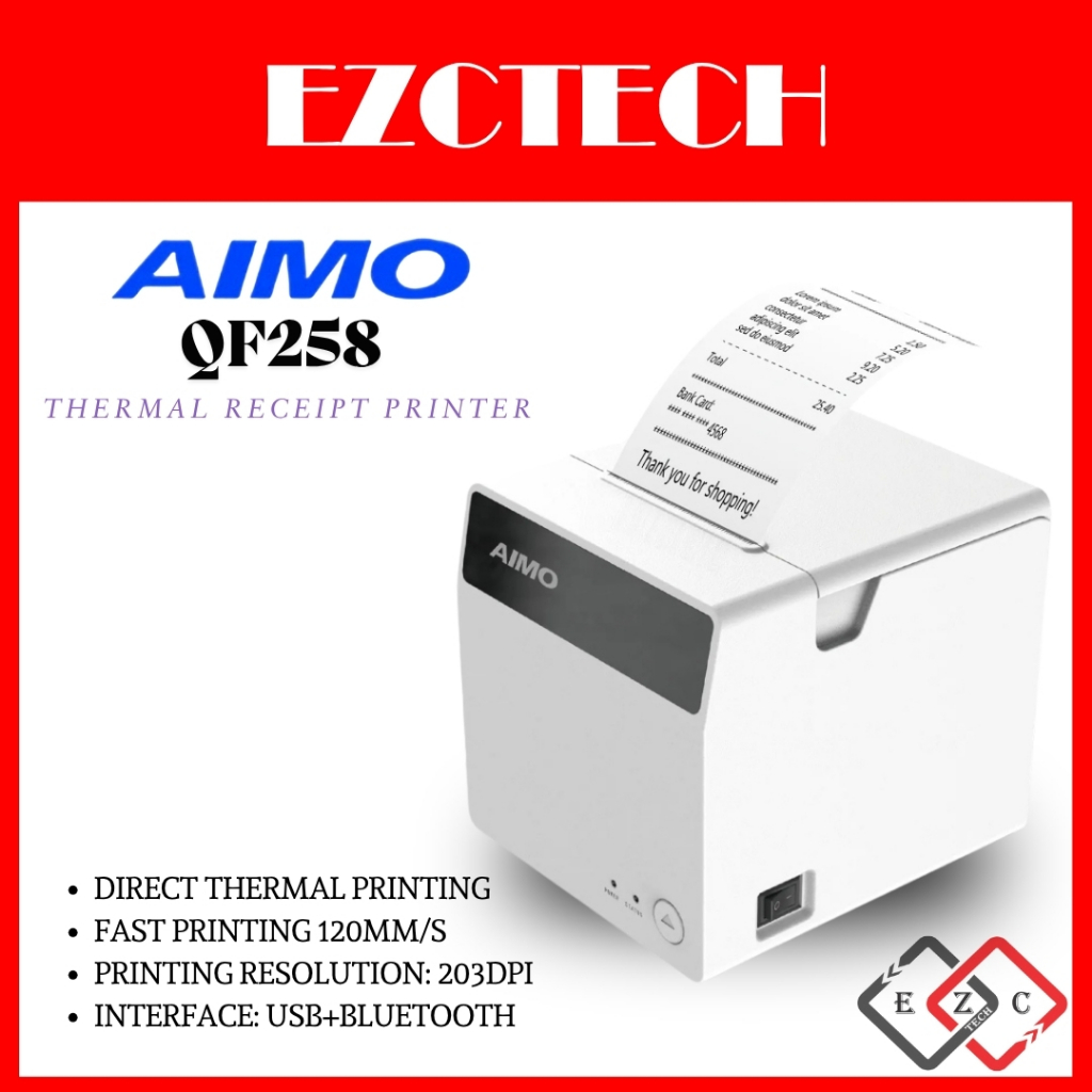 AIMO QF258 58MM USB+BLUETOOTH POS SYSTEM THERMAL PRINTER SUPPORT ...