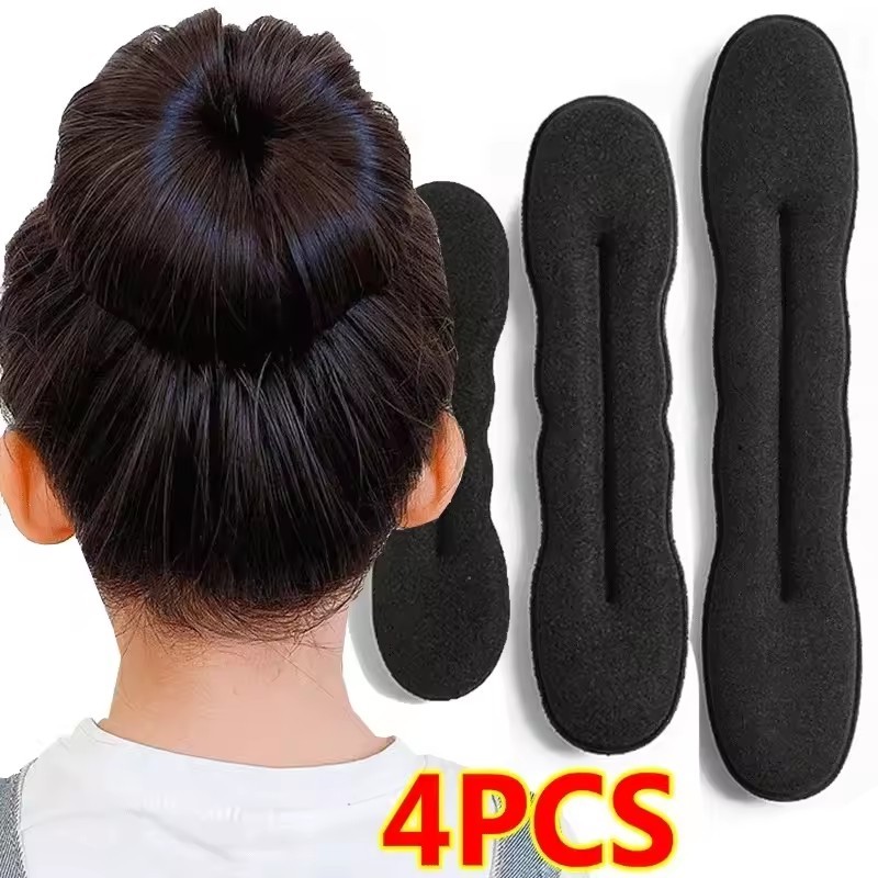 Sponge Hair Styling Tool Plastic Loop Curly Hair Maker Hair Scrunchie ...