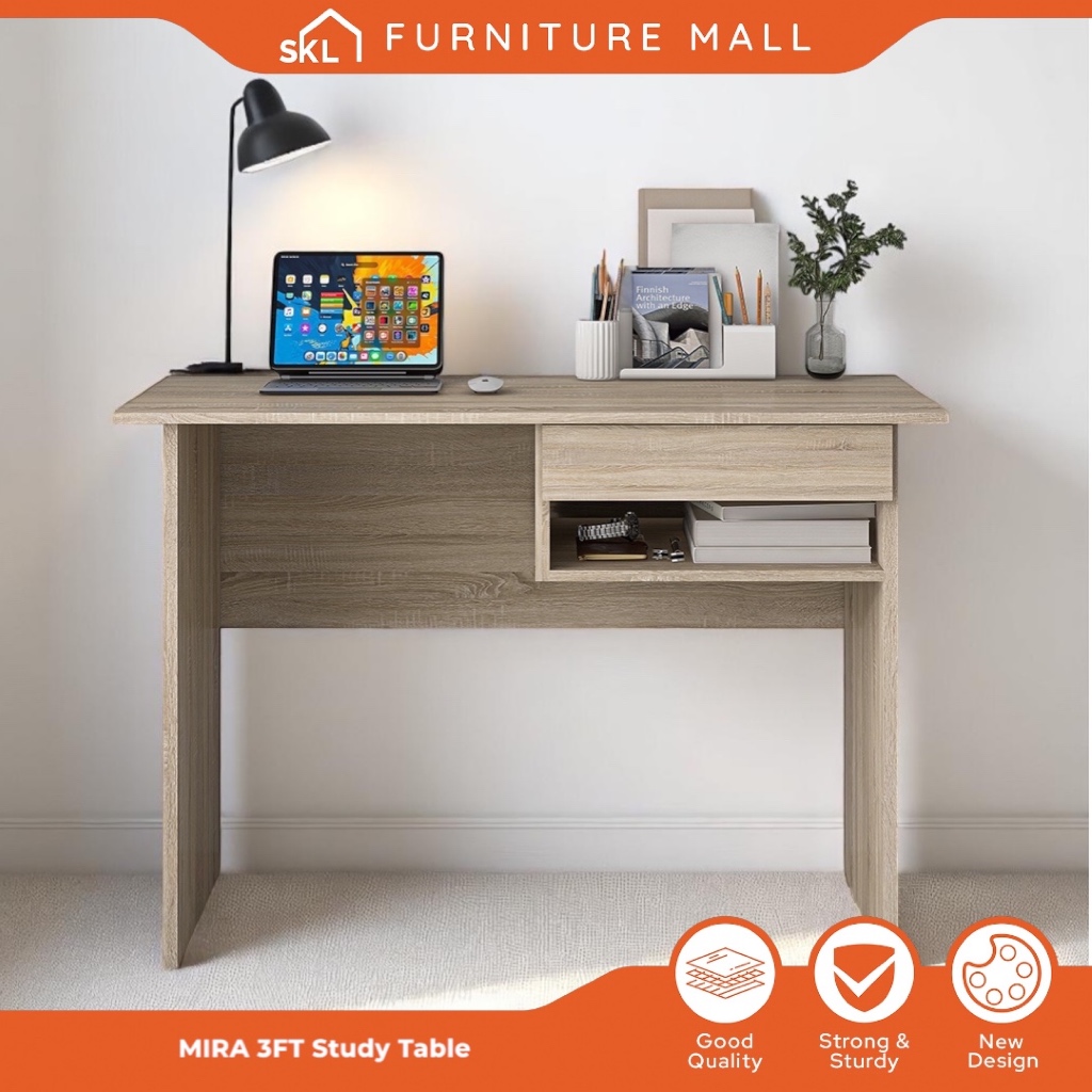SKL Furniture MIRA 3FT Elle Study Table / Writing Table / Office Desk ...