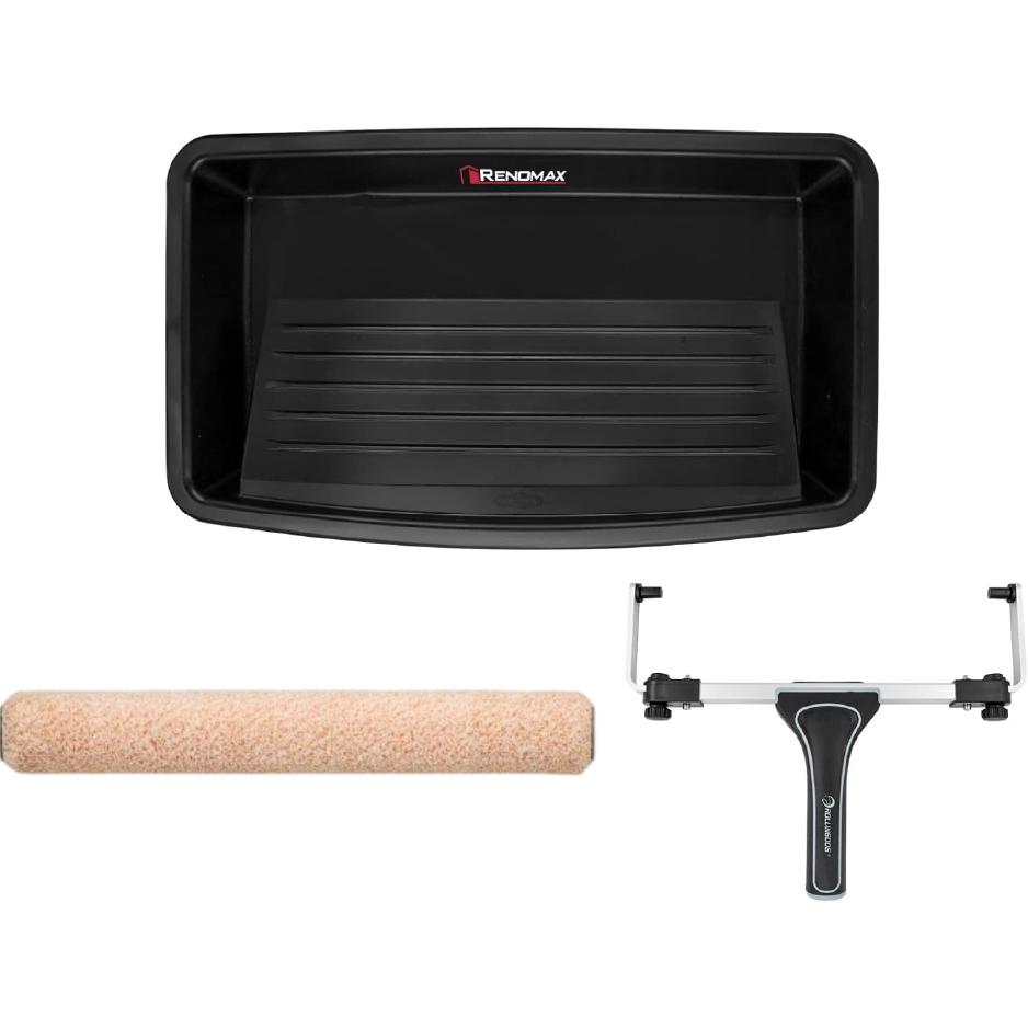 Renomax 18 Inch Paint Roller Kit -18 Paint Roller Tray, Wide Paint ...