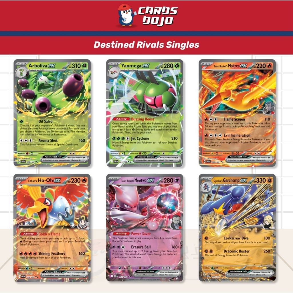 [READY STOCK] Destined Rivals Playable Singles EX Pokemon TCG English ...