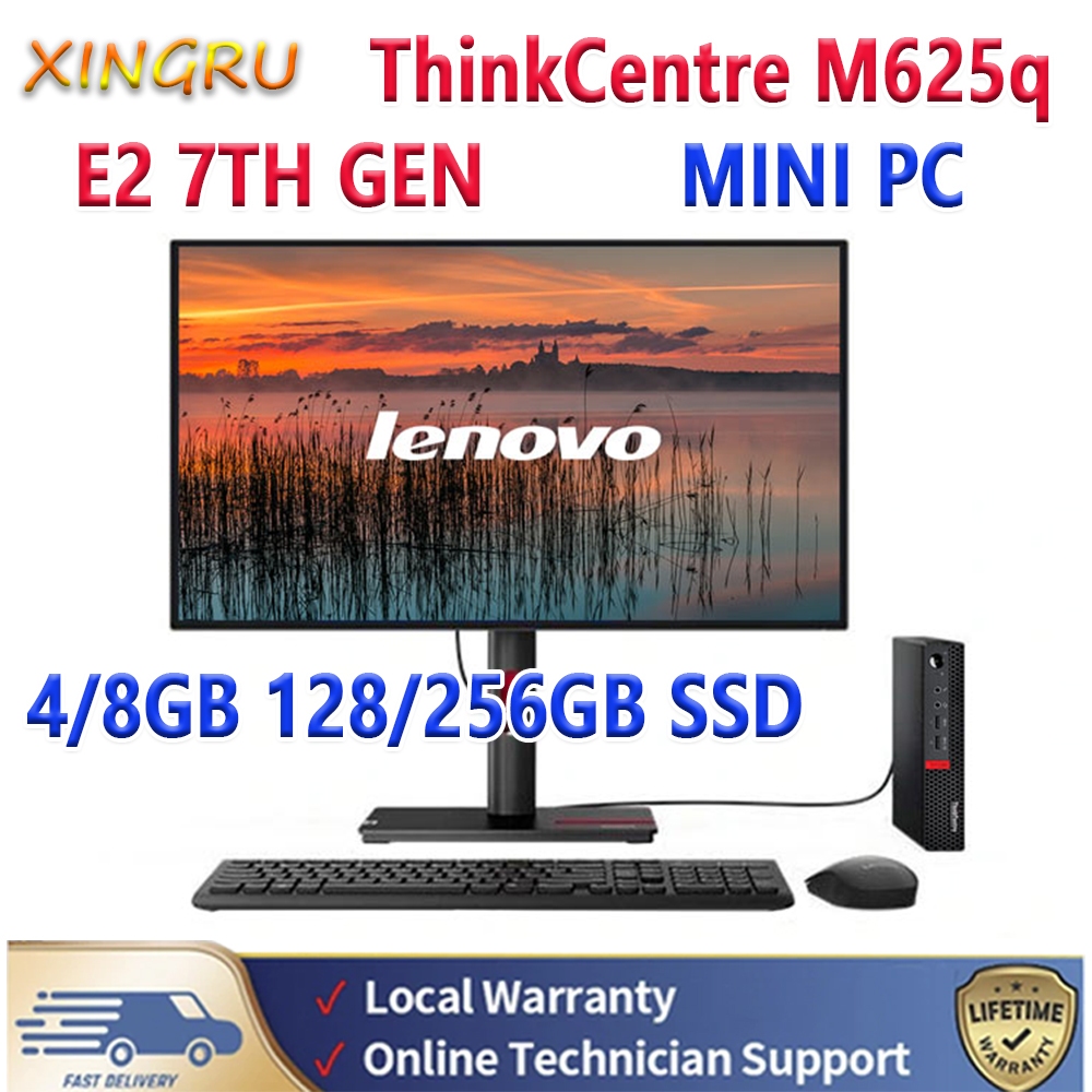 LENOVO MINI PC SET THINKCENTRE M625Q AMD E2 7TH GEN TINY MINI CPU WIN ...