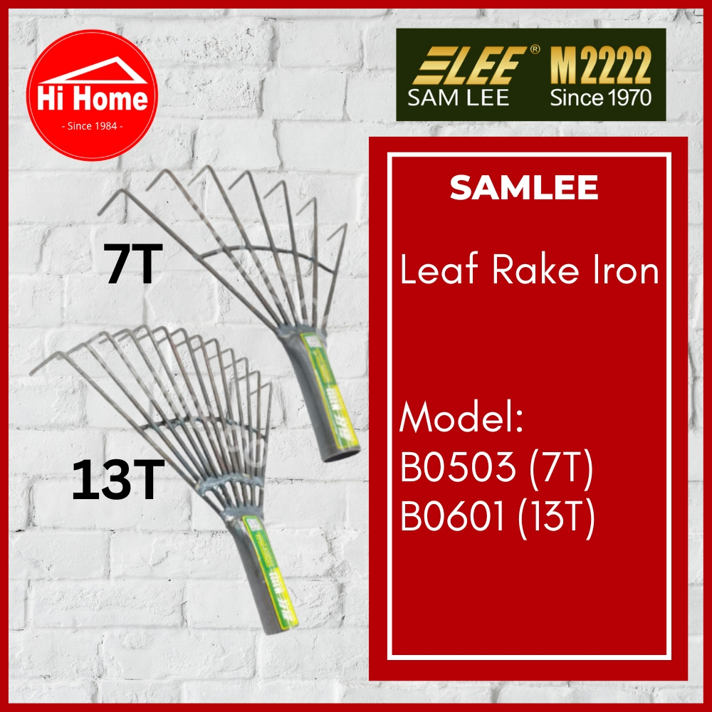 SAMLEE 7T 13T Iron Wire Rope Leaves Rake Head Rake Daun Besi 铁线耙 B0601 ...