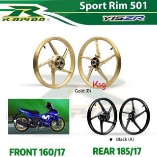 RAPIDO 100% Original Sport Rim 501 Y15 Y16 Y125ZR LCv8 | Shopee Malaysia