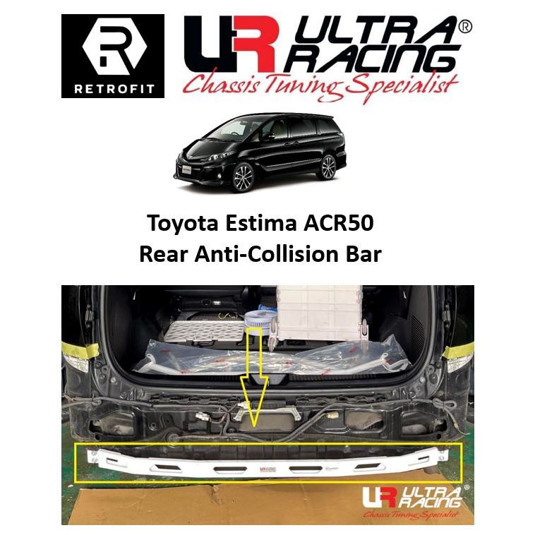 Toyota Estima Previa ACR50 XR50 Ultra Racing Rear Anti-Collision Crash ...