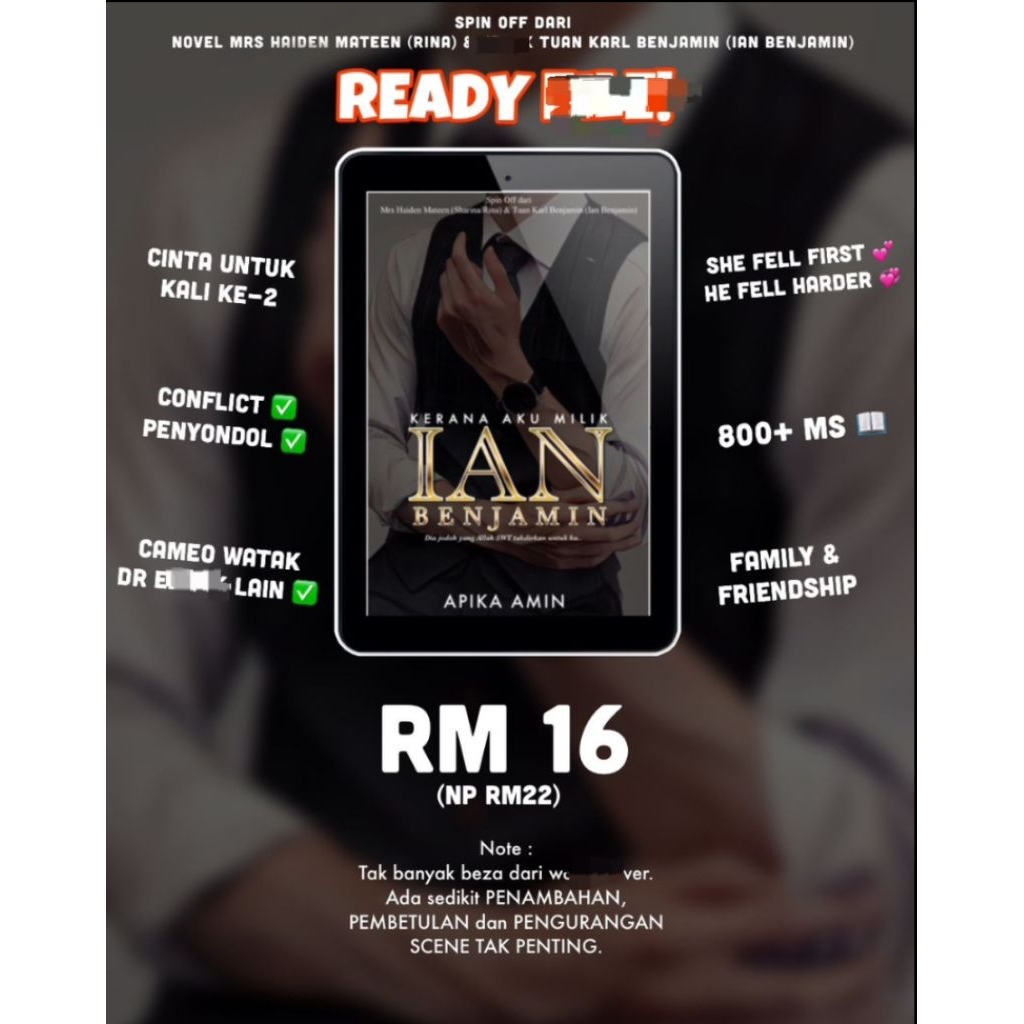 KERANA AKU MILIK IAN BENJAMIN - APIKA | Shopee Malaysia