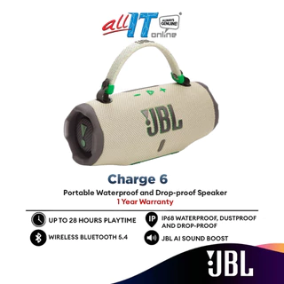 JBL Charge 6 Portable Waterproof and Drop-Proof Bluetooth speaker