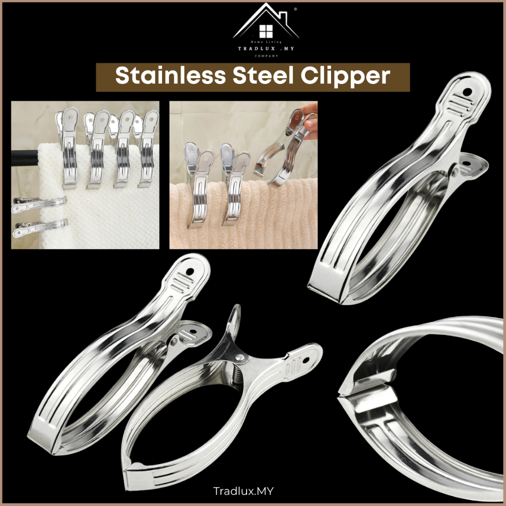 Stainless Steel Quilt Clips Sheet Sock Hat Hangers Clamps Multifunction ...
