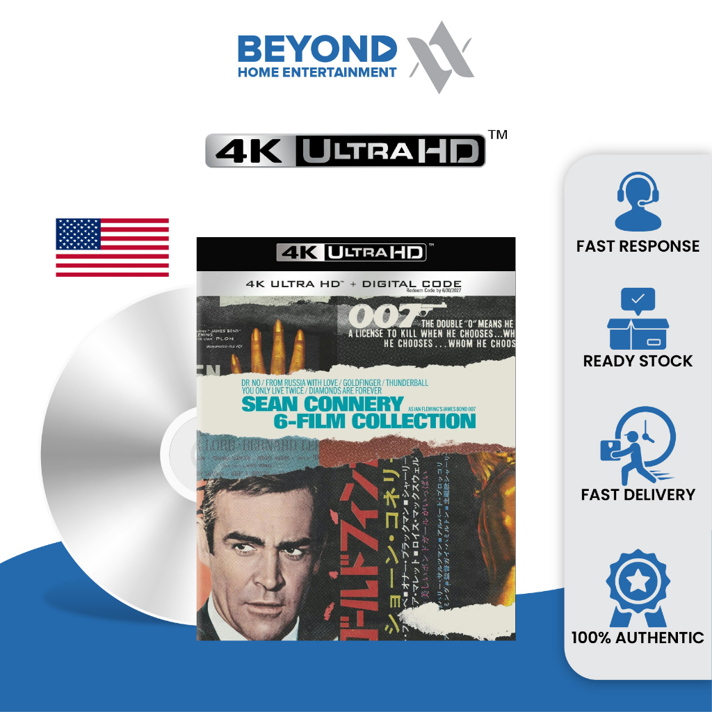 [PRE-ORDER] Sean Connery 007 James Bond Collection [4K Ultra HD ...