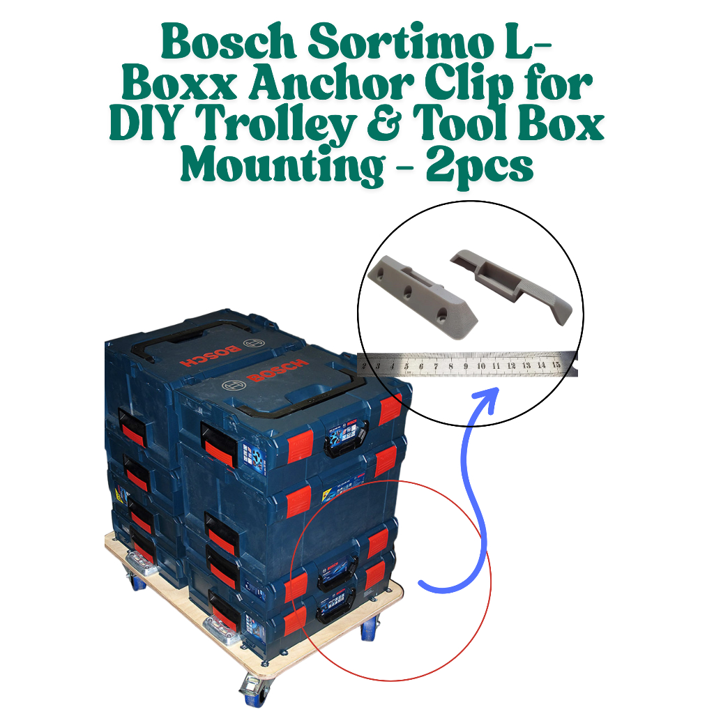 𝐁𝐨𝐬𝐜𝐡 𝐒𝐨𝐫𝐭𝐢𝐦𝐨 𝐋-𝐁𝐨𝐱𝐱 𝐀𝐧𝐜𝐡𝐨𝐫 𝐂𝐥𝐢𝐩 𝐟𝐨𝐫 𝐃𝐈𝐘 𝐓𝐫𝐨𝐥𝐥𝐞𝐲 & 𝐓𝐨𝐨𝐥 𝐁𝐨𝐱 𝐌𝐨𝐮𝐧𝐭𝐢𝐧𝐠 ...