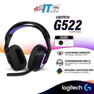 Logitech G522 LIGHTSPEED Wireless Gaming Headset with LIGHTSYNC RGB, Synchronized PRO-G Audio, BLUE VO!CE, Lightweight