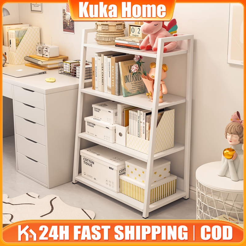 Rak Bunga Murah 5 Tier Bookshelf Storage Living Room Rack Slanted ...