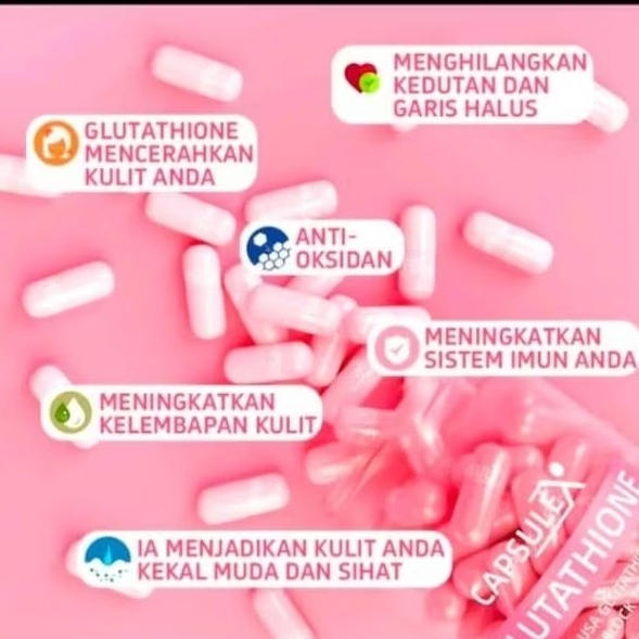 CAPSULE -X GLUTATHIONE WHITENING SUPPLEMENT./VITAMIN C DAN ZINK- 60 BIJI |  Shopee Malaysia