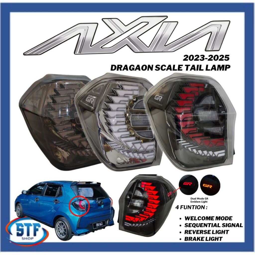 Perodua Axia 2023-2025 Dynamic Led Tail Lamp Taillamp Taillight Light ...