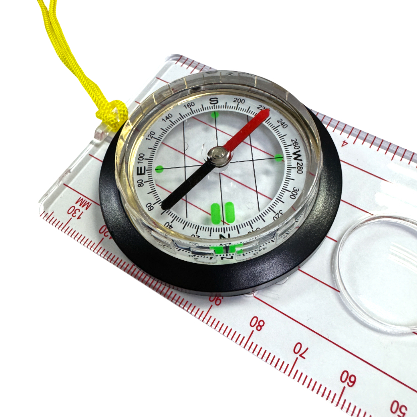Portable Compass Scale Ruler Kompas Penunjuk Arah Multifunction Map ...