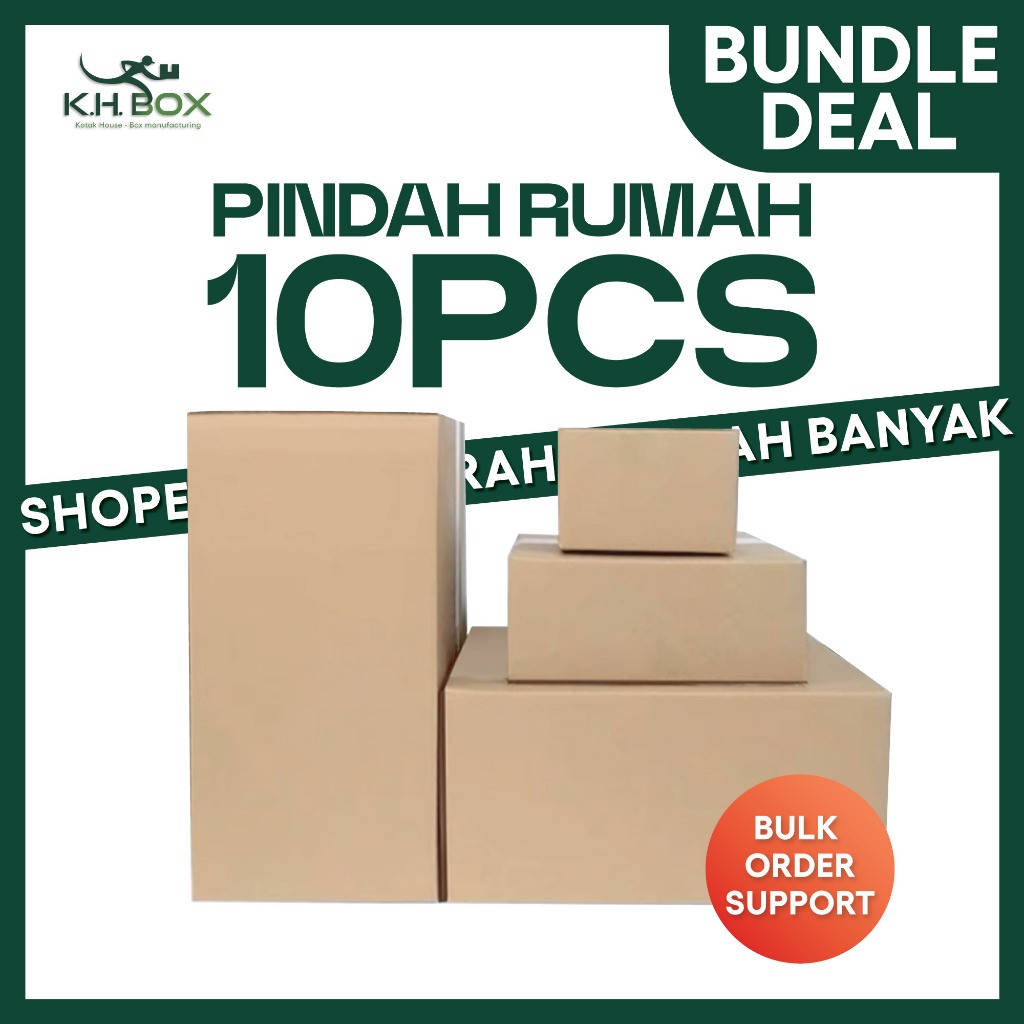 KHBOX (10PCS BUNDLE) Kotak Besar Pindah Rumah/ Moving House Box / Big ...