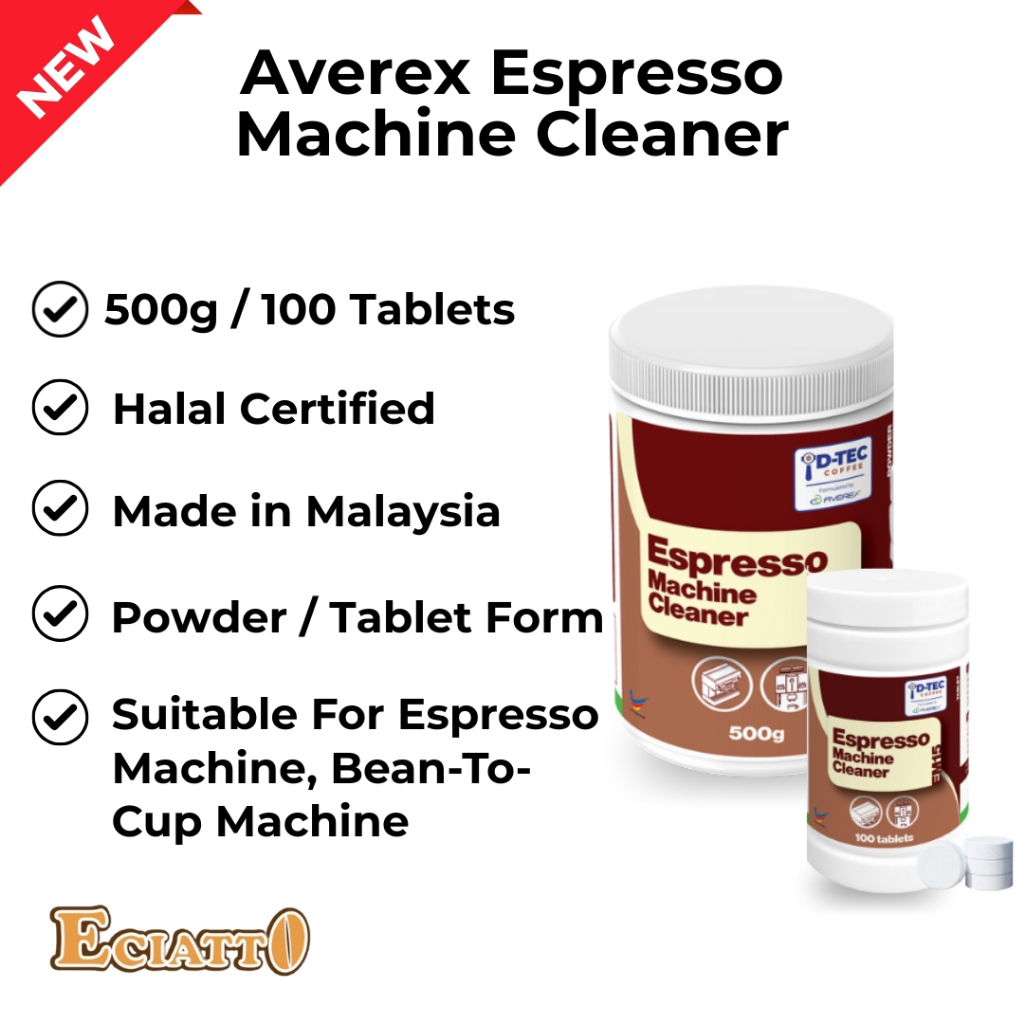 Averex Espresso Machine Cleaner Powder 500g /Tablet Form 100 tablet ...