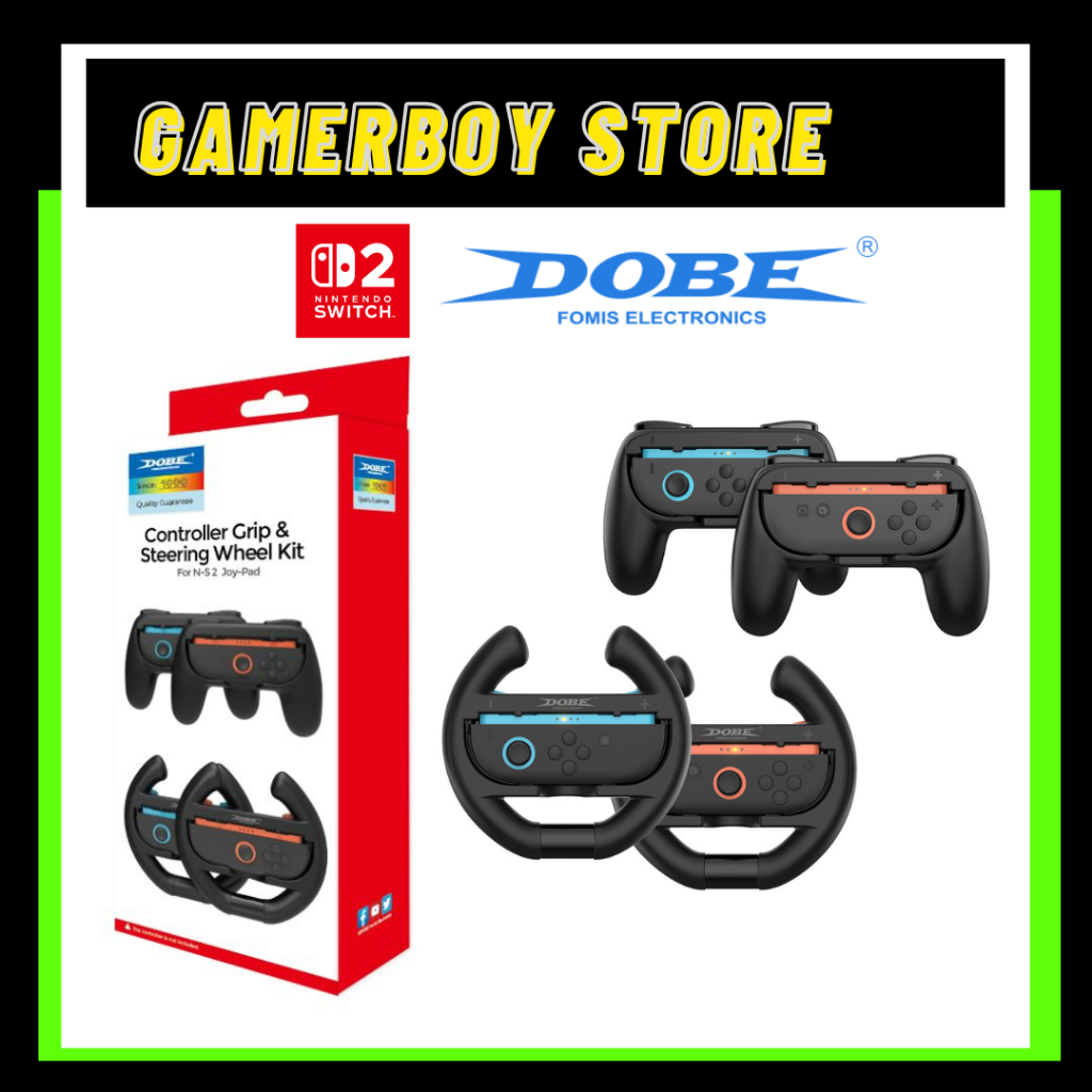 DOBE NINTENDO SWITCH 2 CONTROLLER GRIP & STEERING WHEEL KIT [TNS-5109 ...