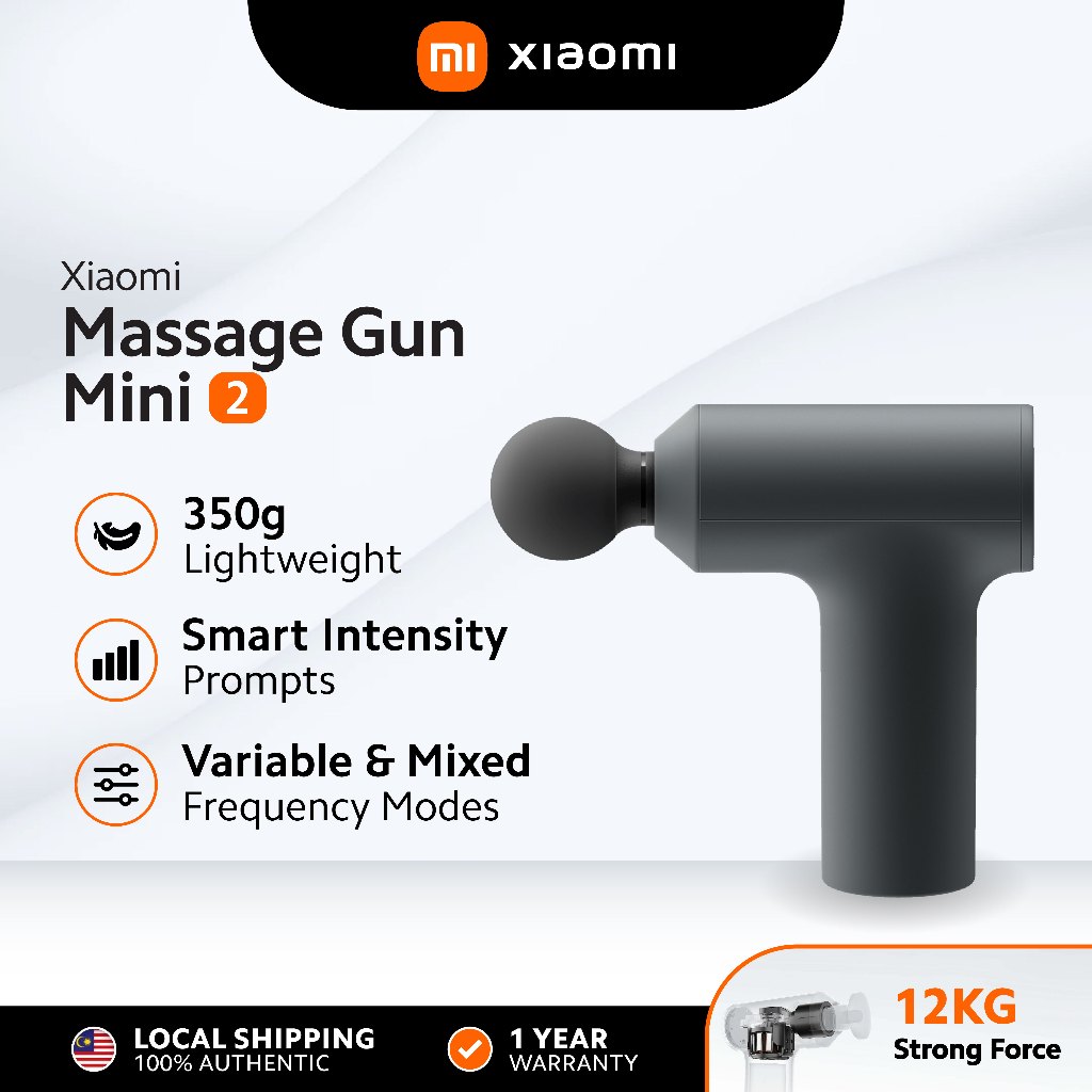 Xiaomi Massage Gun Mini 2 | Lightweight & Portable | 12kg Strong Force ...