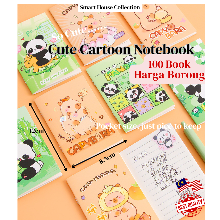 (100pcs) Notebook Cute Mini Notebook/ Mini Gift Cute/ Diary Book Note ...