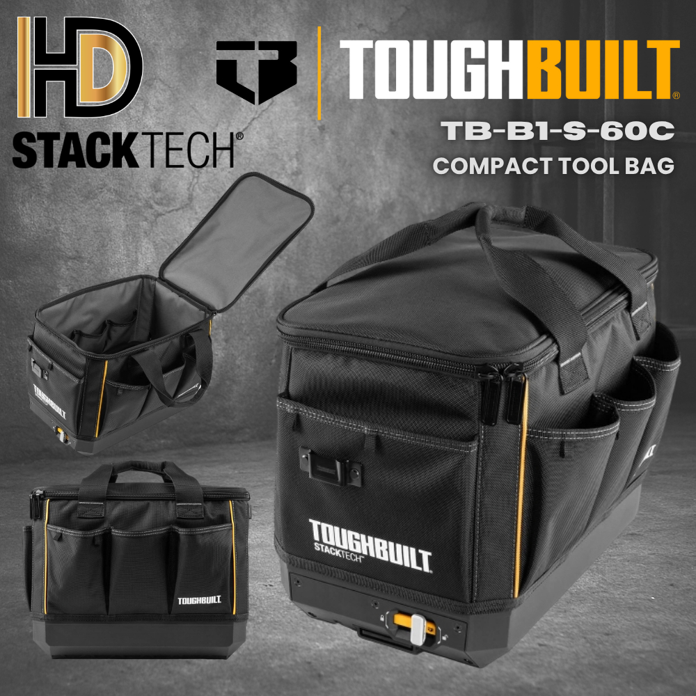 TOUGHBUILT STACKTECH Compact Tool Bag / Heavy Duty STACKTECH Compact ...