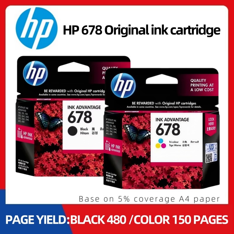 Hp 678 Original HP 678 XL ink cartridge for hp 1018 1515 2515 2545 1015 ...
