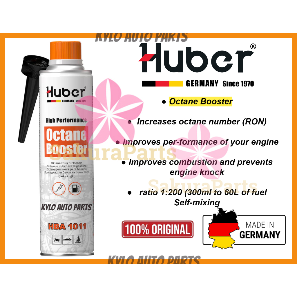 Huber High Performance Octane Booster 300ml (MADE IN GERMANY) | Shopee ...