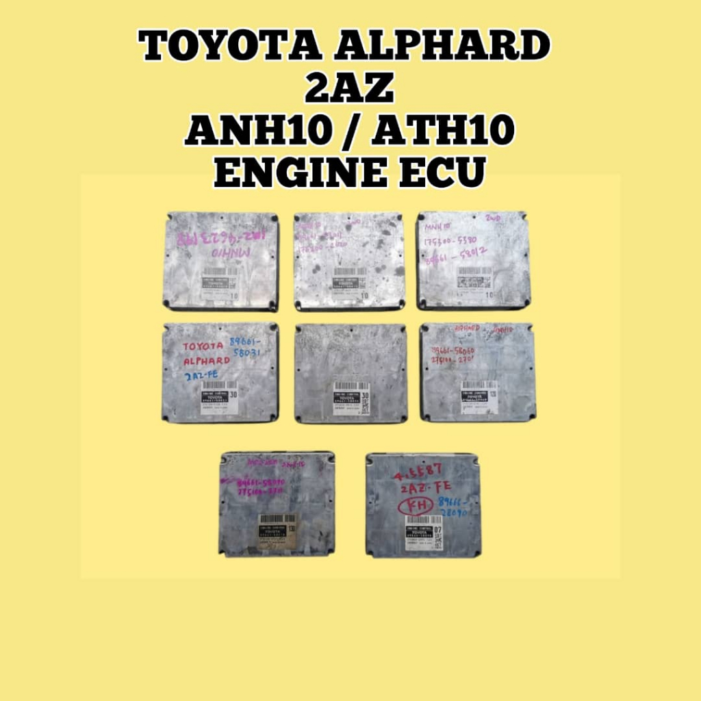 Engine ECU Toyota Alphard 2AZ ANH10 ATH10 02-08 Engine/ 2AZ Engine ...