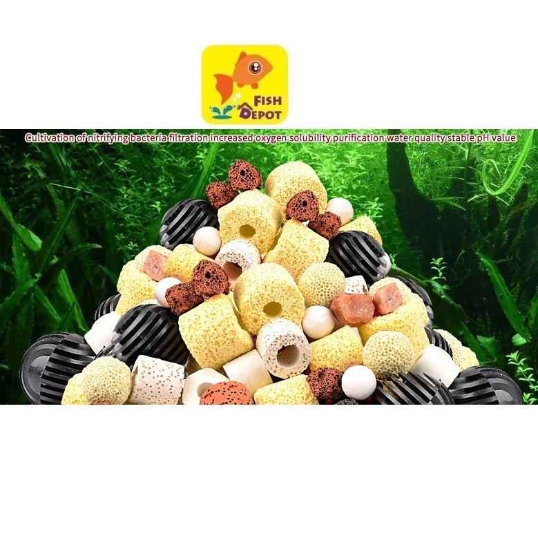 10 in 1 Bio Media House with Net 420g | Aquarium Bio Filter Media ...