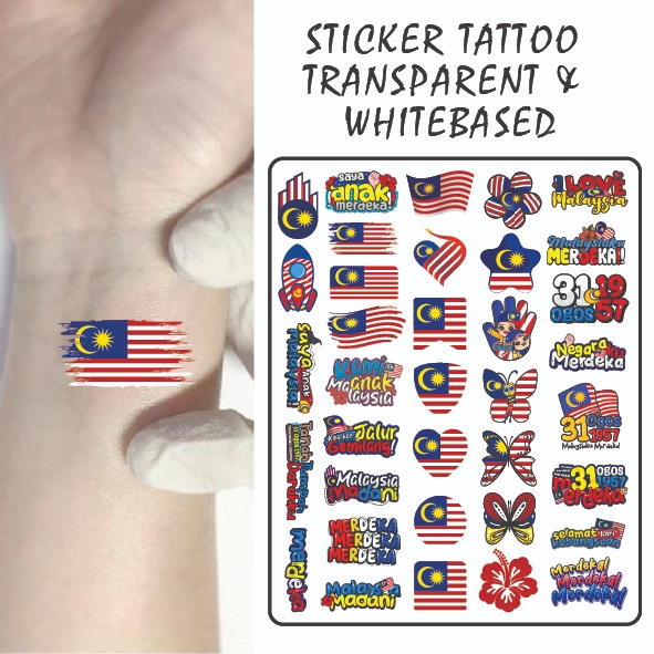 𝐋𝐀𝐃𝐘𝐑𝐀 𝐎𝐅𝐅𝐈𝐂𝐈𝐀𝐋 FACE STICKER TATTOO PIPI MERDEKA MALAYSIA | Shopee Malaysia