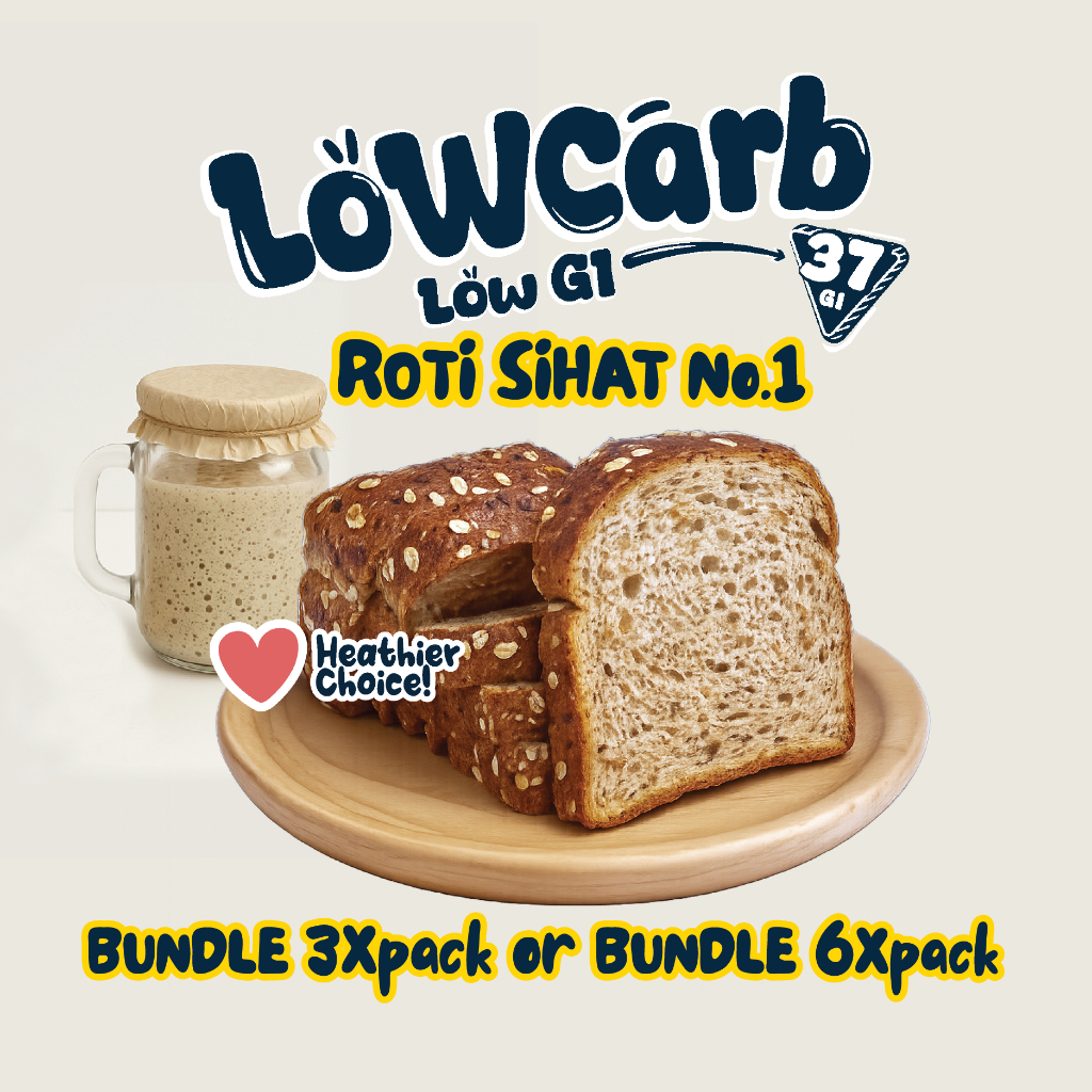 12.12 Yookybites Roti Sihat Sourdough Low Carb Low Gi Bread High ...