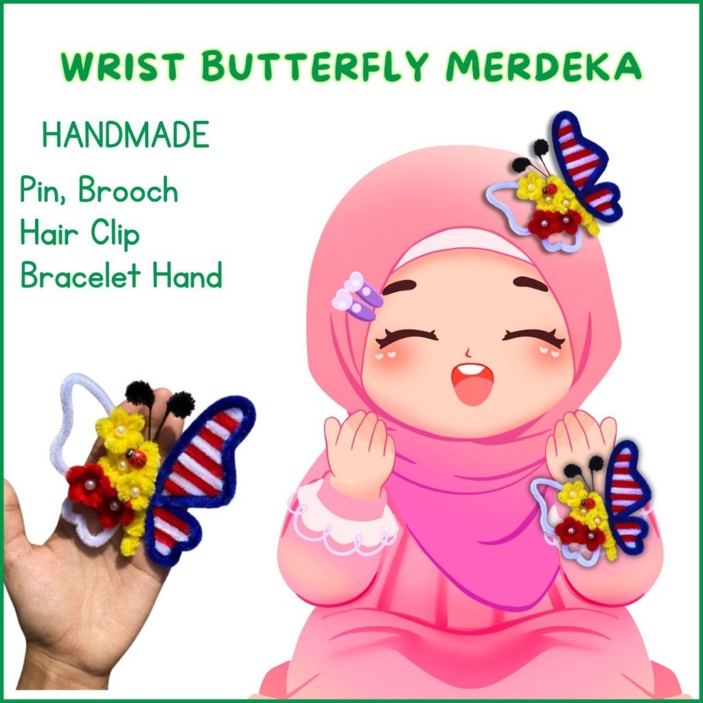 Wrist Flower merdeka Rama-rama Hiasan tangan | Shopee Malaysia