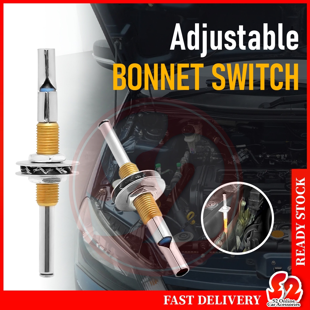 BDS0043 Universal Adjustable Car Truck Boat Hood Door Alarm Bonnet ...