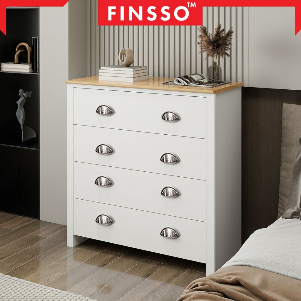 Photo inspiration: Fresh Look at Modern Chest Drawer 4 Drawers Kabinet Storage Minimalist
