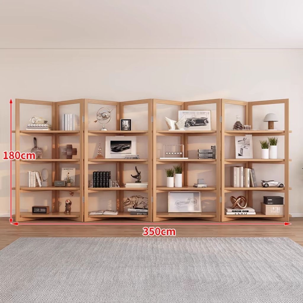 Solid wood bookshelf shopping mall display rack store rack living room ...