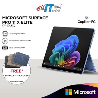 Microsoft Surface Pro 11 | Copilot+ PC | 13" OLED | Snapdragon® X Elite | 16GB Memory | 512GB/1TB SSD