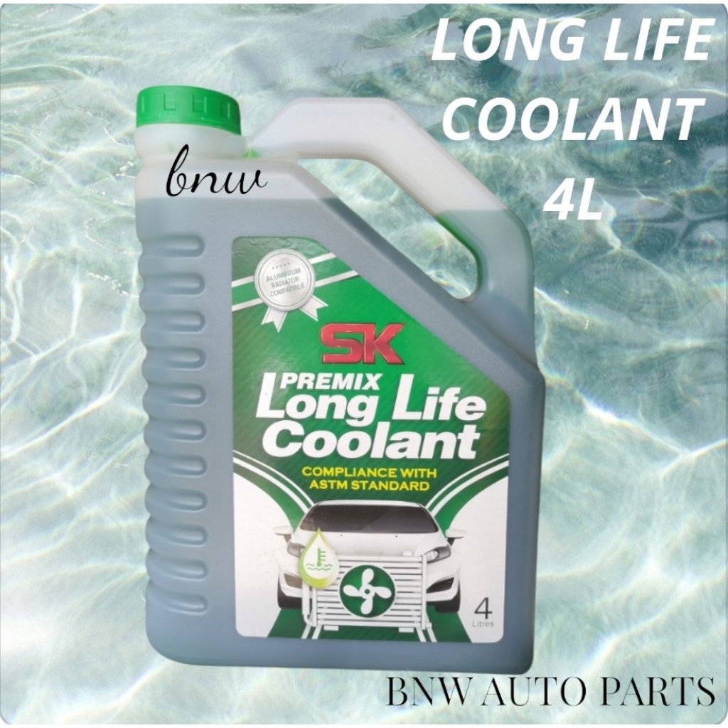 SK PREMIX LONG LIFE COOLANT TANGKI AIR COOLANT RADIATOR 4L GREEN HIJAU ...